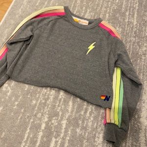 Women’s Cropped Aviator Nation Sweatshirt (Exclusive)